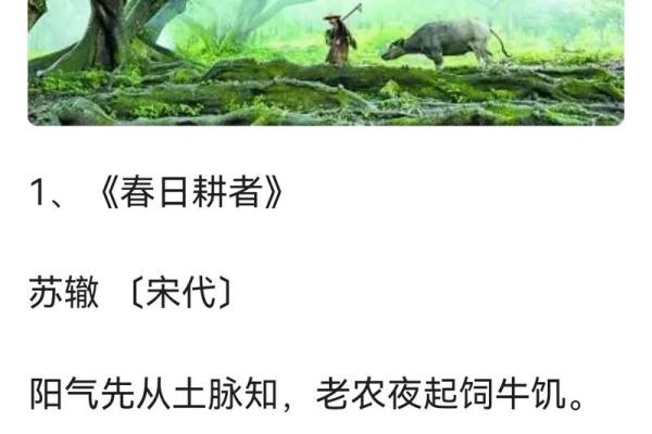 是春耕时节的节令与农耕文化