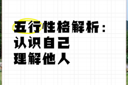 五行性格解析:避开这些误区,才能找到真正的自我