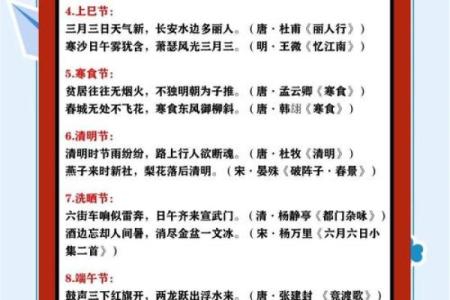 习俗传承：古诗描绘的节日文化