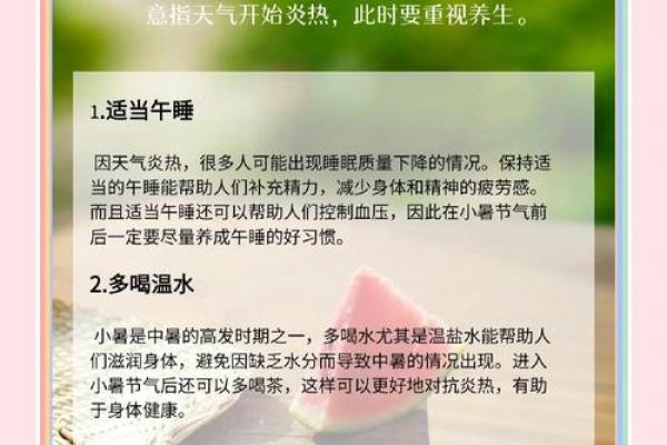 小暑节：农耕节气中的夏季养生与清凉饮食