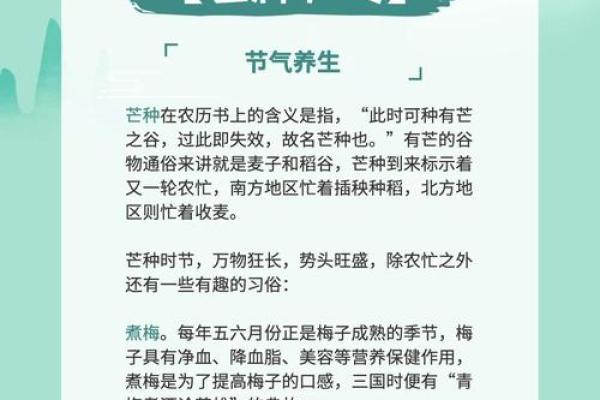 适合养生的农耕季节与习俗