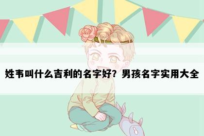 姓韦叫什么吉利的名字好？男孩名字实用大全