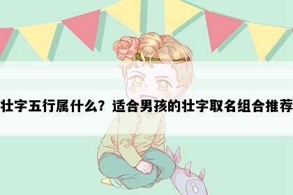 壮字五行属什么？适合男孩的壮字取名组合推荐