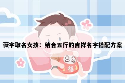 薇字取名女孩：结合五行的吉祥名字搭配方案