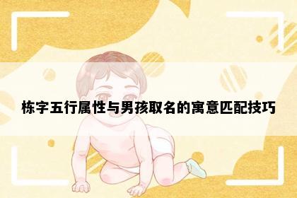 栋字五行属性与男孩取名的寓意匹配技巧