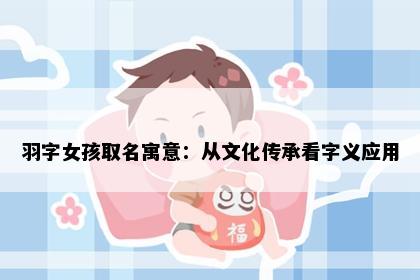 羽字女孩取名寓意:从文化传承看字义应用