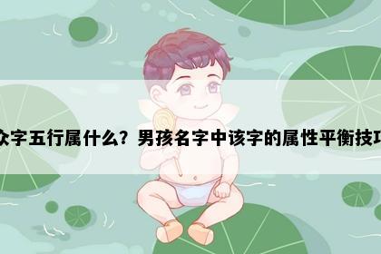 众字五行属什么?男孩名字中该字的属性平衡技巧