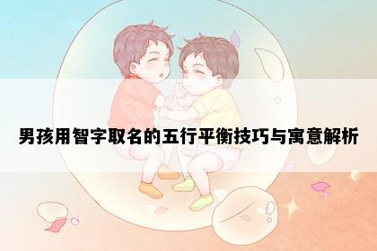 男孩用智字取名的五行平衡技巧与寓意解析