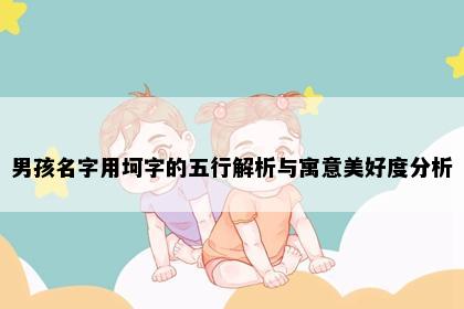 男孩名字用坷字的五行解析与寓意美好度分析