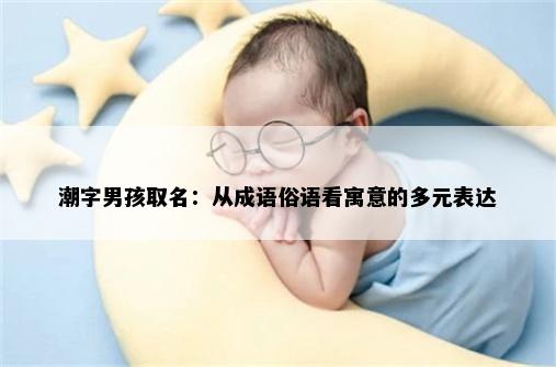 潮字男孩取名：从成语俗语看寓意的多元表达