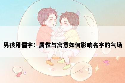 男孩用儒字：属性与寓意如何影响名字的气场