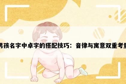 男孩名字中卓字的搭配技巧：音律与寓意双重考量