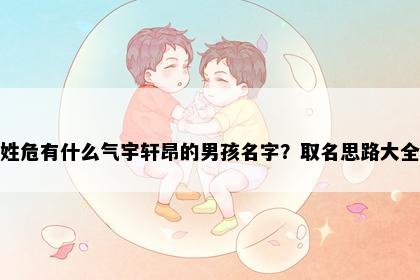 姓危有什么气宇轩昂的男孩名字？取名思路大全