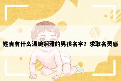 姓吉有什么温婉娴雅的男孩名字？求取名灵感